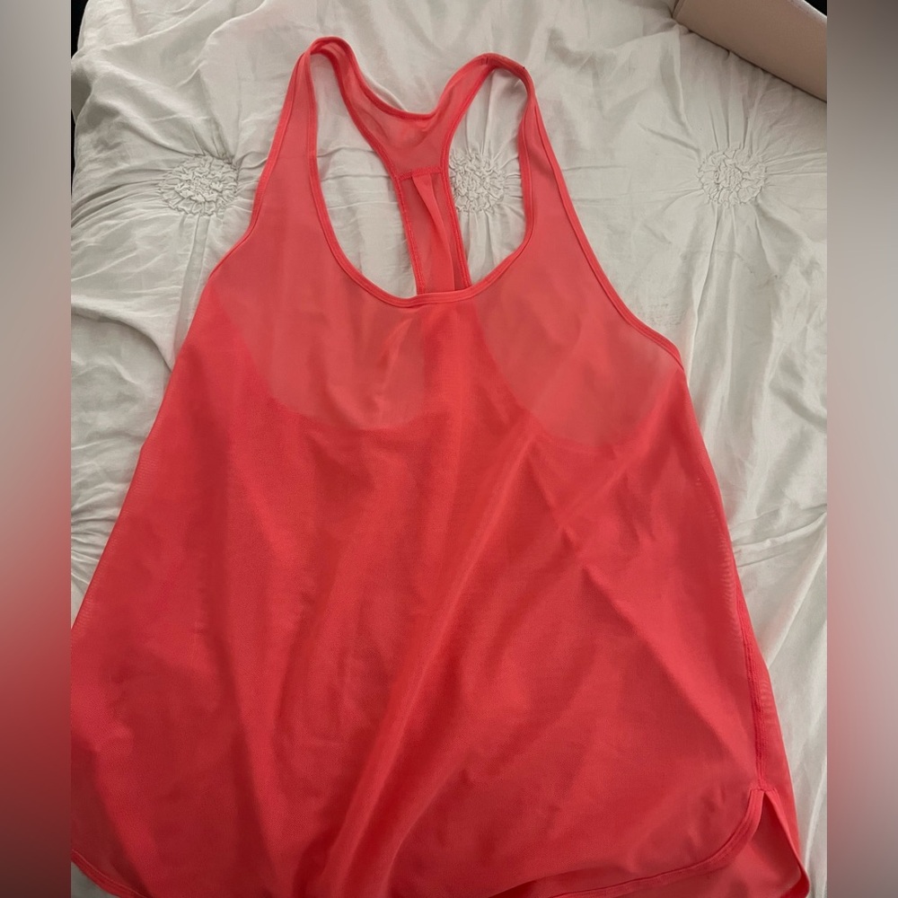 Mesh lululemon tank top size 12